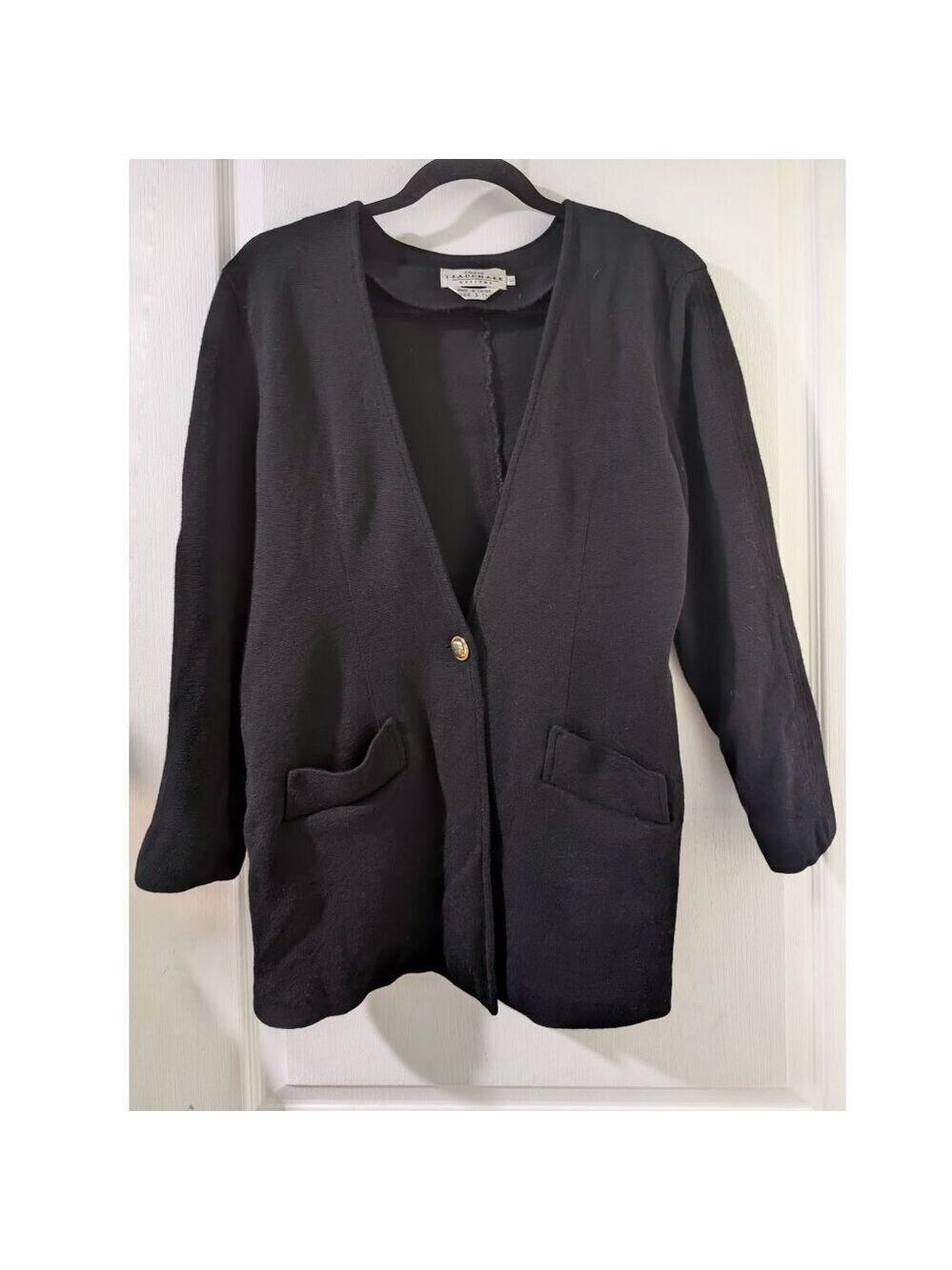Vintage Ports Int’l TRADEMARK |  Pure Virgin Wool Blazer In Black